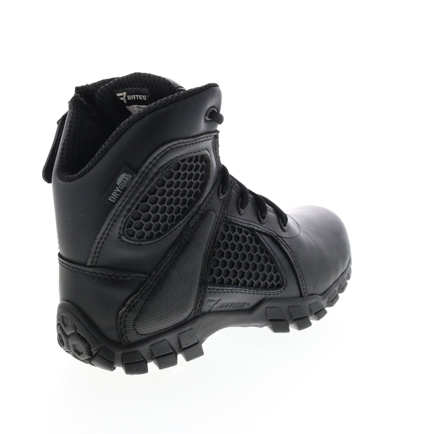 Bates Shock 6" Side Zip E07006 Mens Black Leather Lace Up Tactical Boots