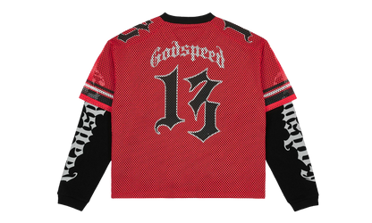 TD Layered Jersey "Black / Red / White" R2B4KFBC