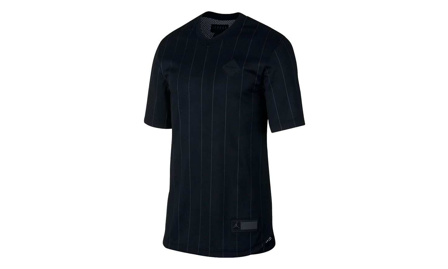 Air Jordan Retro 9 Sportswear Jersey Shirt "Black / Grey" AH9909 010