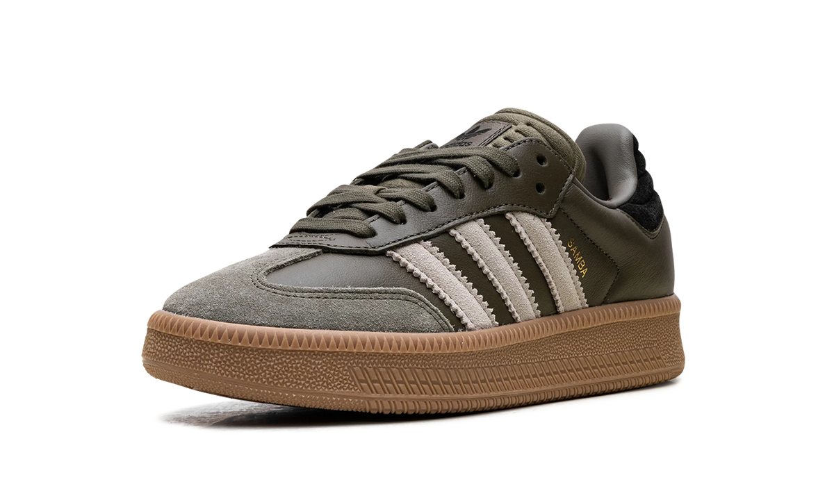 Samba XLG "Olive Strata Wonder Beige Gold Metallic" JQ2387