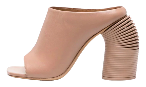 Spring Mule Sandals "Beige" OWIJ033F23LEA002