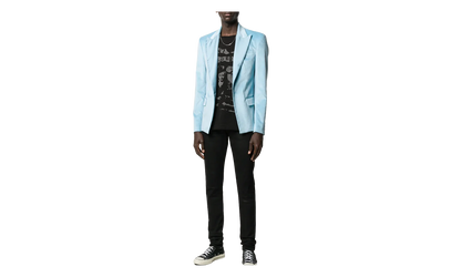 Velvet Blazer Sport Coat "Light Blue" Y0M12174VE LIB