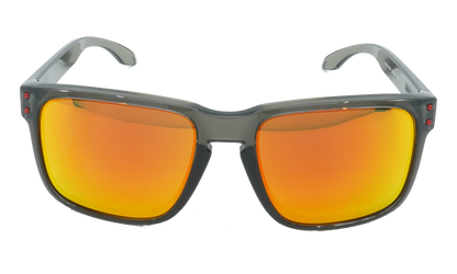 (Global Fit) Holbrook Sunglasses "Grey Smoke / PRIZM Ruby Iridium" OO9244 28