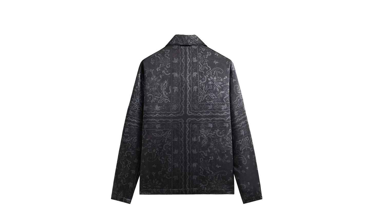 Panelled Bandana Long Sleeve Coaches Jacket "Black" khm033607 001