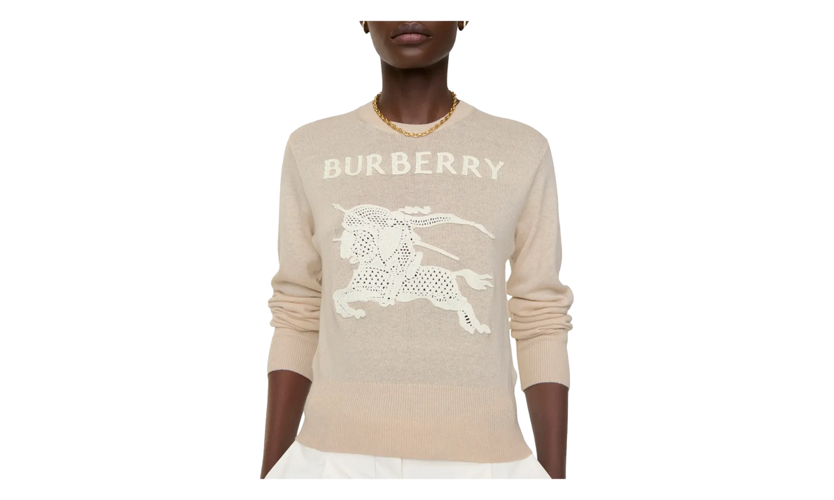 Equestrian Knight Cotton Wool Sweater WMNS "Easel Beige" 8122343