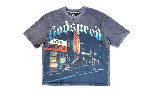 Pit Stop Tokyo T-Shirt "Grey Wash" 10055866