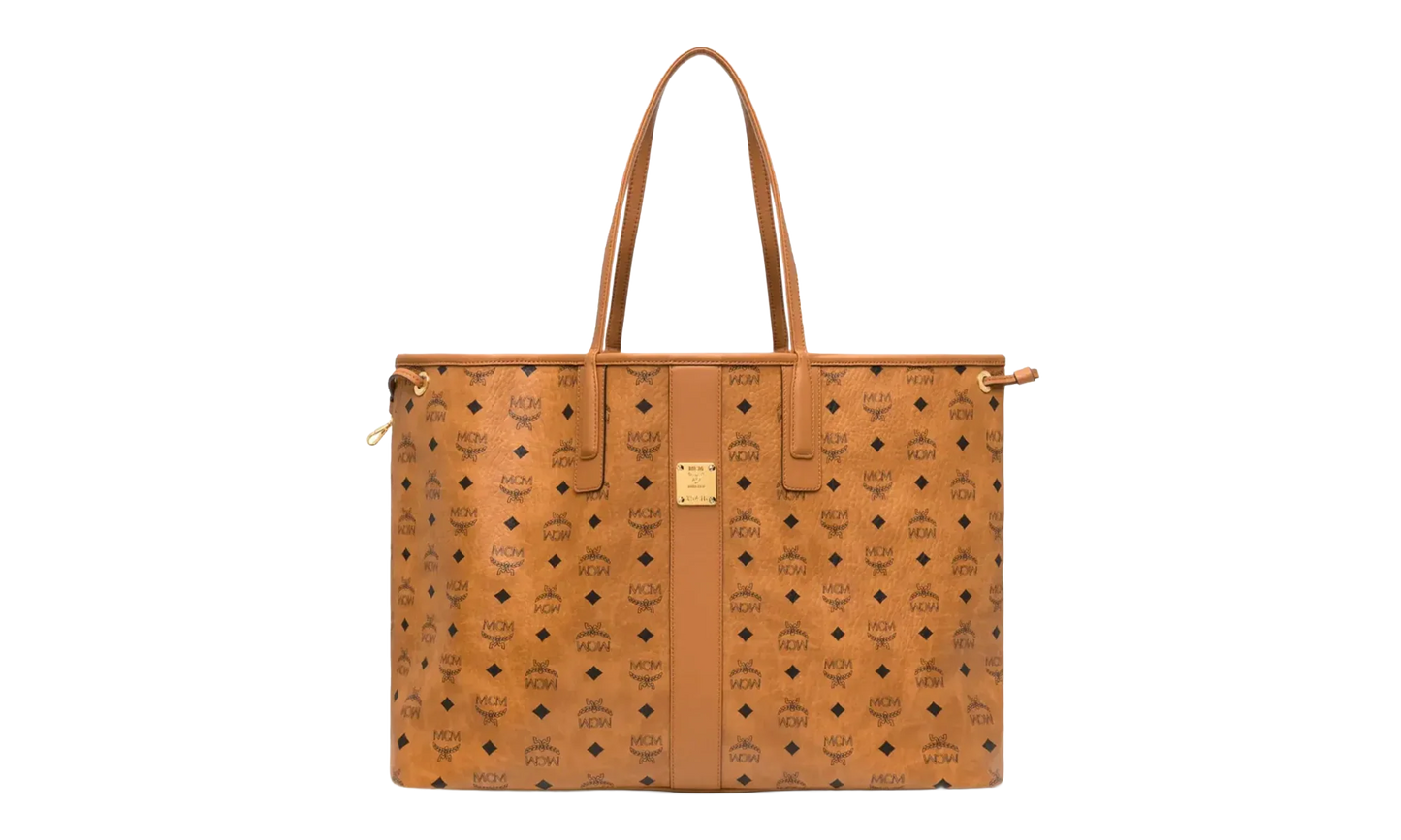 Large Liz Shopper in Visetos "Cognac" MWPCSVI02CO001