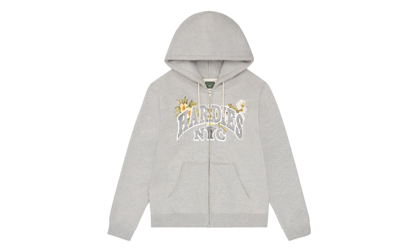 Hardies NYC Zip Up Hoodie "Grey" DT586