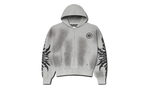 Acid Wash Zip Up Hoodie "Complex Con Exclusive - Black" 10067211