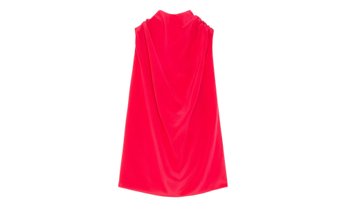 SILK SLEEVELESS SCARF TOP "Red" RW TO0011 5735 A23 594
