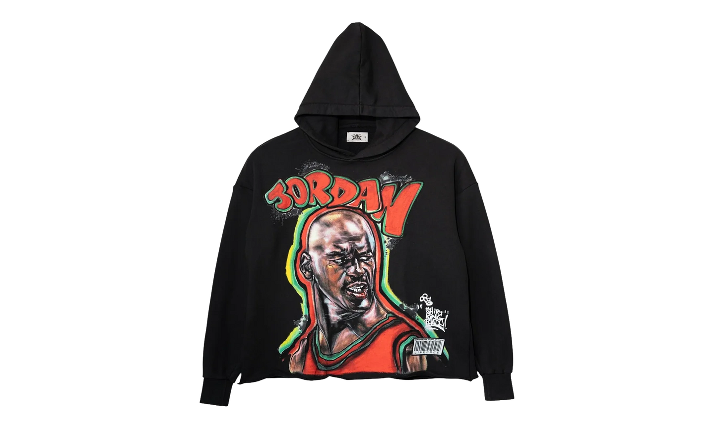 King Phade X Jordan Hoodie "Black / Multicolor" BAR10