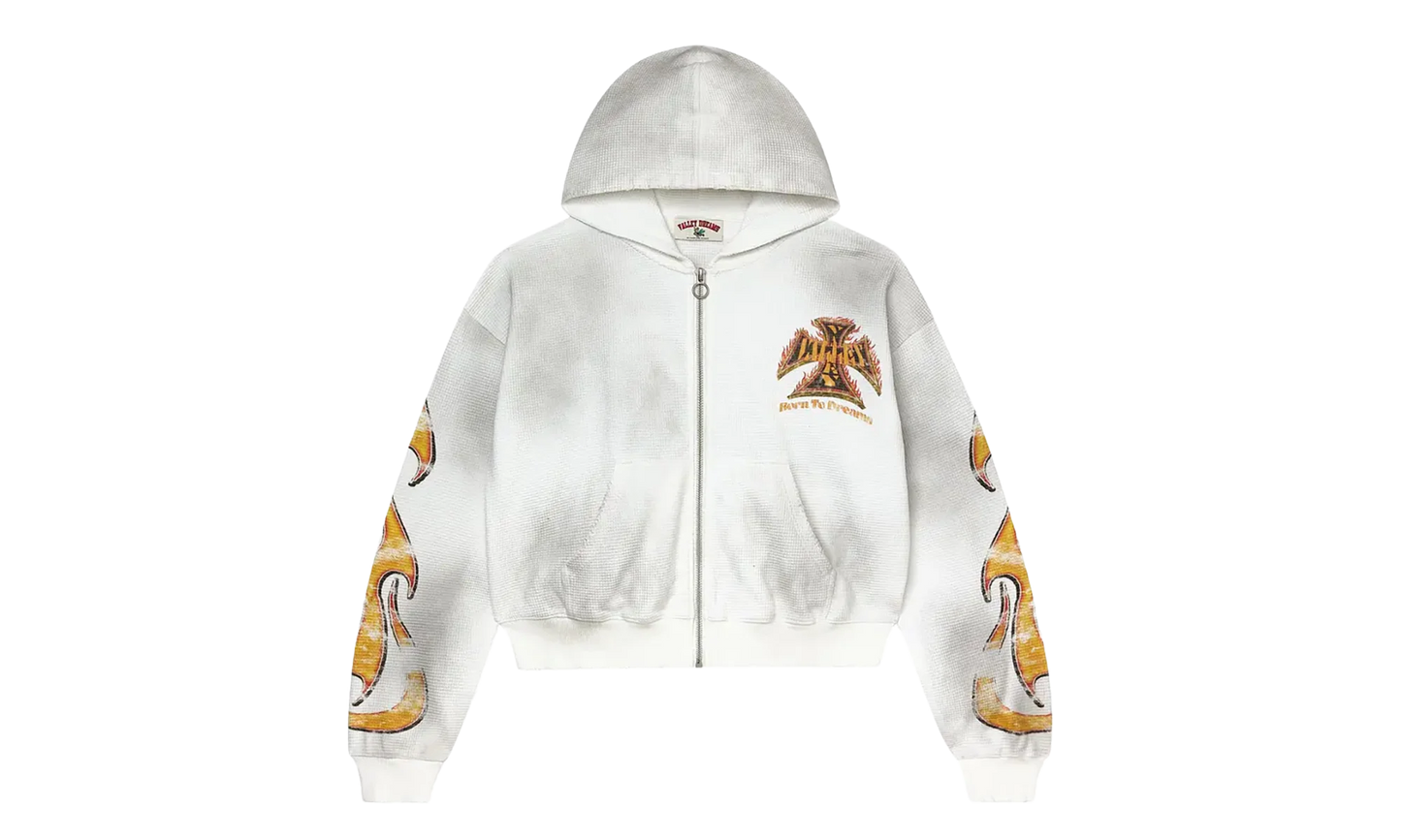 Reborn Waffle Zip-Up Hoodie "White" 11451 1SS2604VFRWZU WHIT