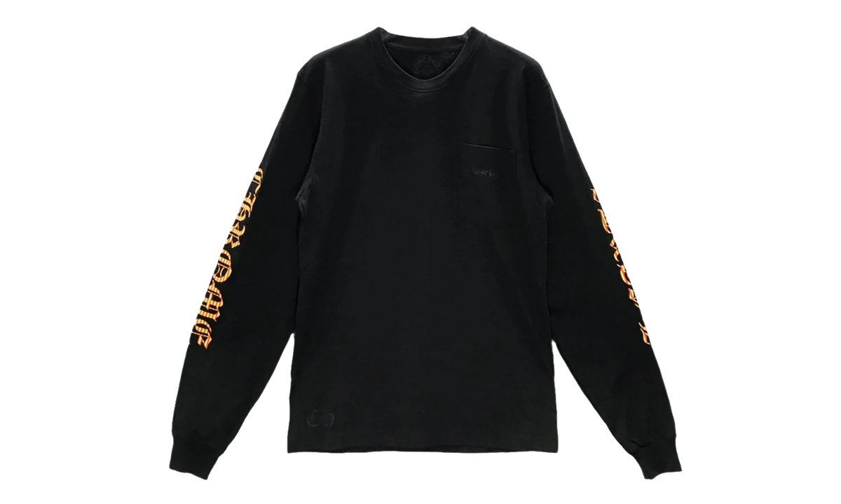 Yellow Dagger Script Logo Long Sleeve "Black" CHRM0829