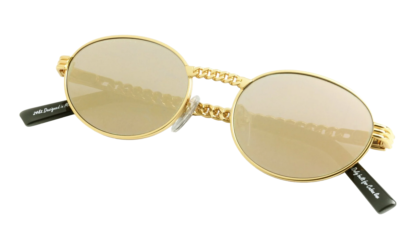 Pac Cuban Link Edition 24KT "Yellow Gold / Revo Brown Flash Gold" CLPC2 0004 16B8