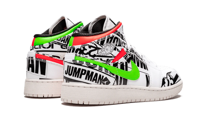 Air Jordan 1 Mid GS "All Over Logos" 554725 143
