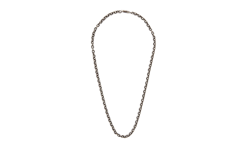16" Paper Chain Necklace "Silver" CHRM1175