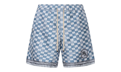 MA Checkered Shorts "Steel" AMBMSO1037 396