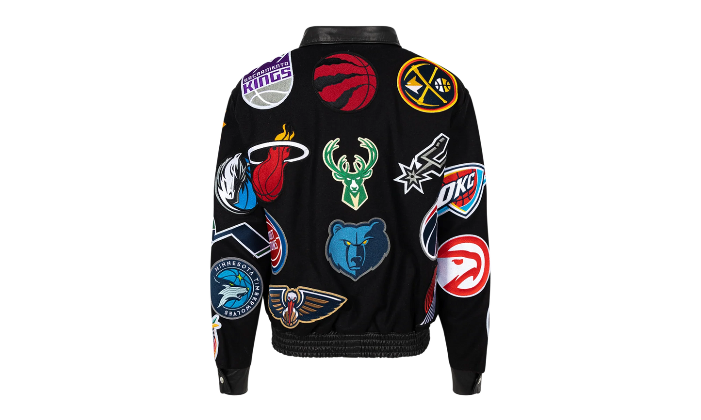 NBA Collage Wool Jacket "Black" NBA 101 BLK