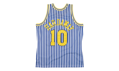 NBA Tim Hardaway Striped Swingman Jersey "1990 Golden State Warriors" SMJYBW19047 GSWPTNY90THA