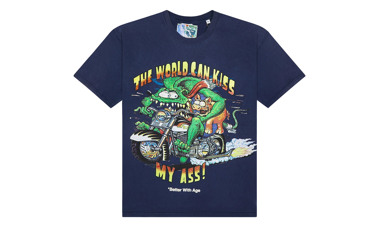 The Kiss Tee "Navy" BWA19