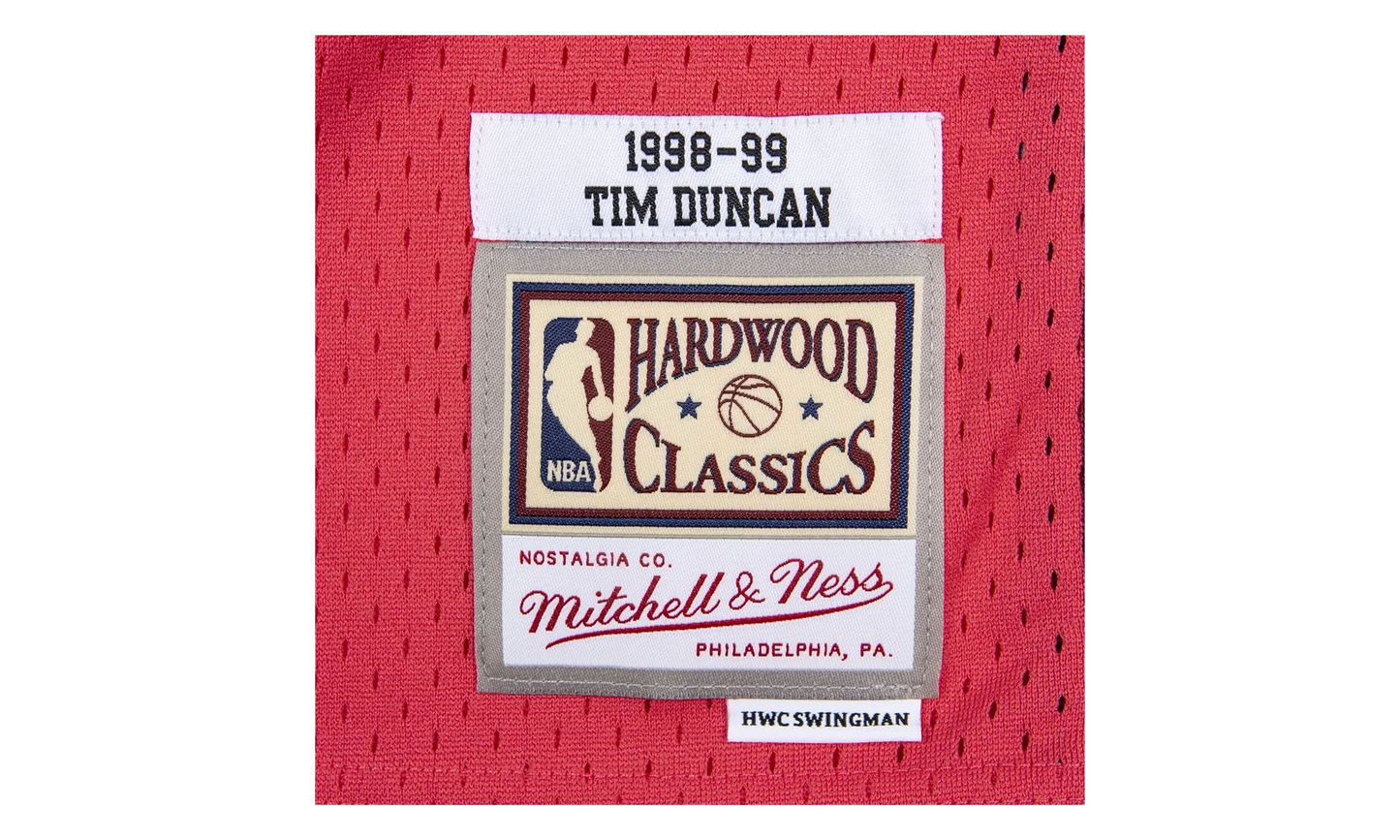 NBA Tim Duncan Reload Swingman Jersey "1998 San Antonio Spurs - Pink" SMJYCP19304 SASPINK98TDU