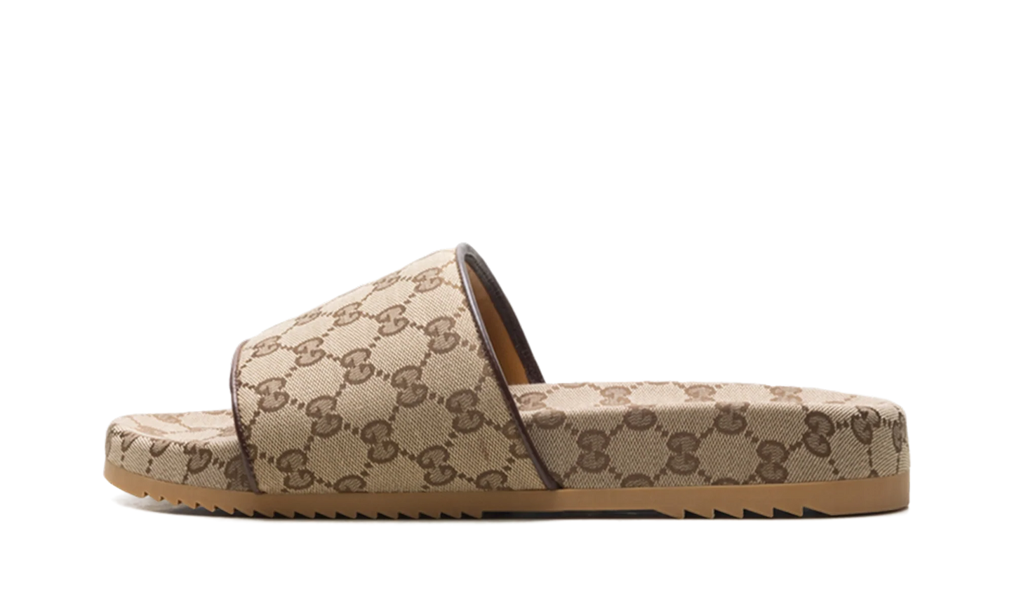 GG Slide "Beige Canvas" 624695 H6320 9763