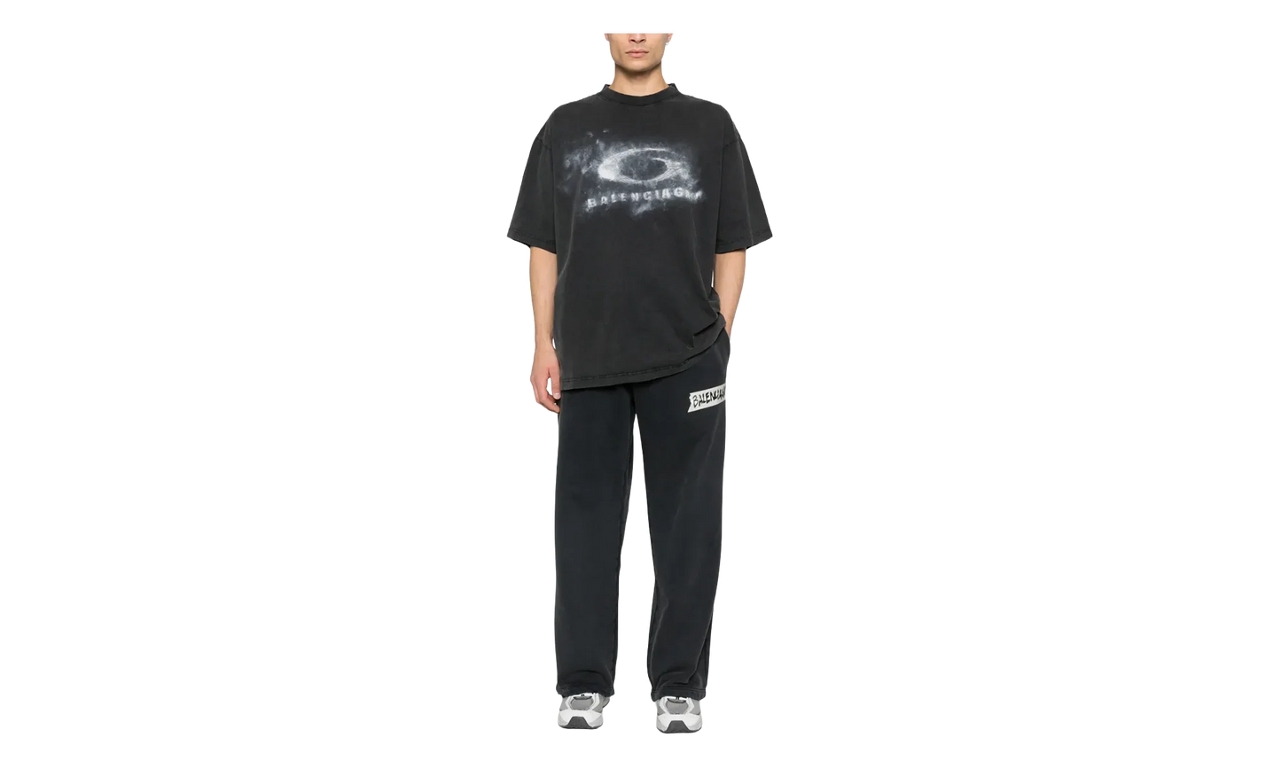 Crayon Logo T-shirt "Washed Black" 764235 TTVN5 9034