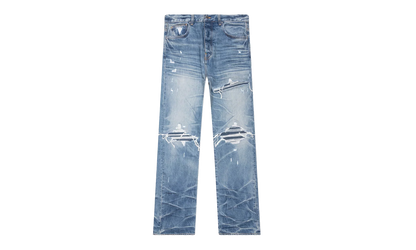 Pleated Denim Straight MX1 Jeans "Honeycomb Indigo" AMDNGH1087 HONE