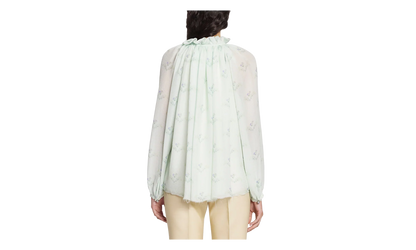 SILK FLARE SLEEVE BLOUSE "Mint" RW TO0114 5672 E23 401