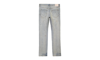 OIL REPAIR SLIM STRAIGHT SKINNY JEANS "Super Light Indigo" P011 SORS123