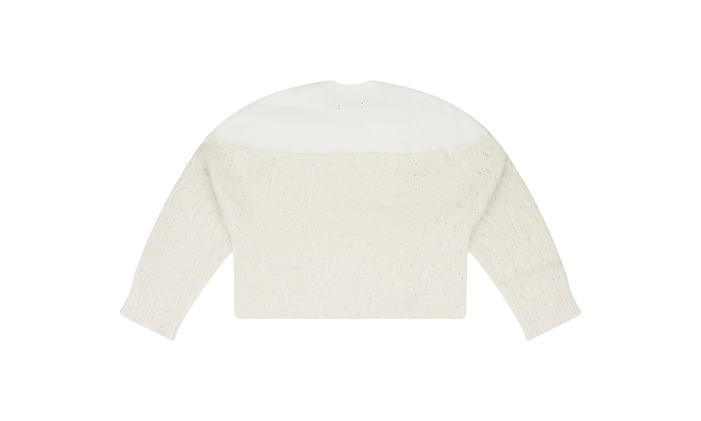 Drop Needle Crewneck Wmns "Cream" PS22WKL005_ALABASTER