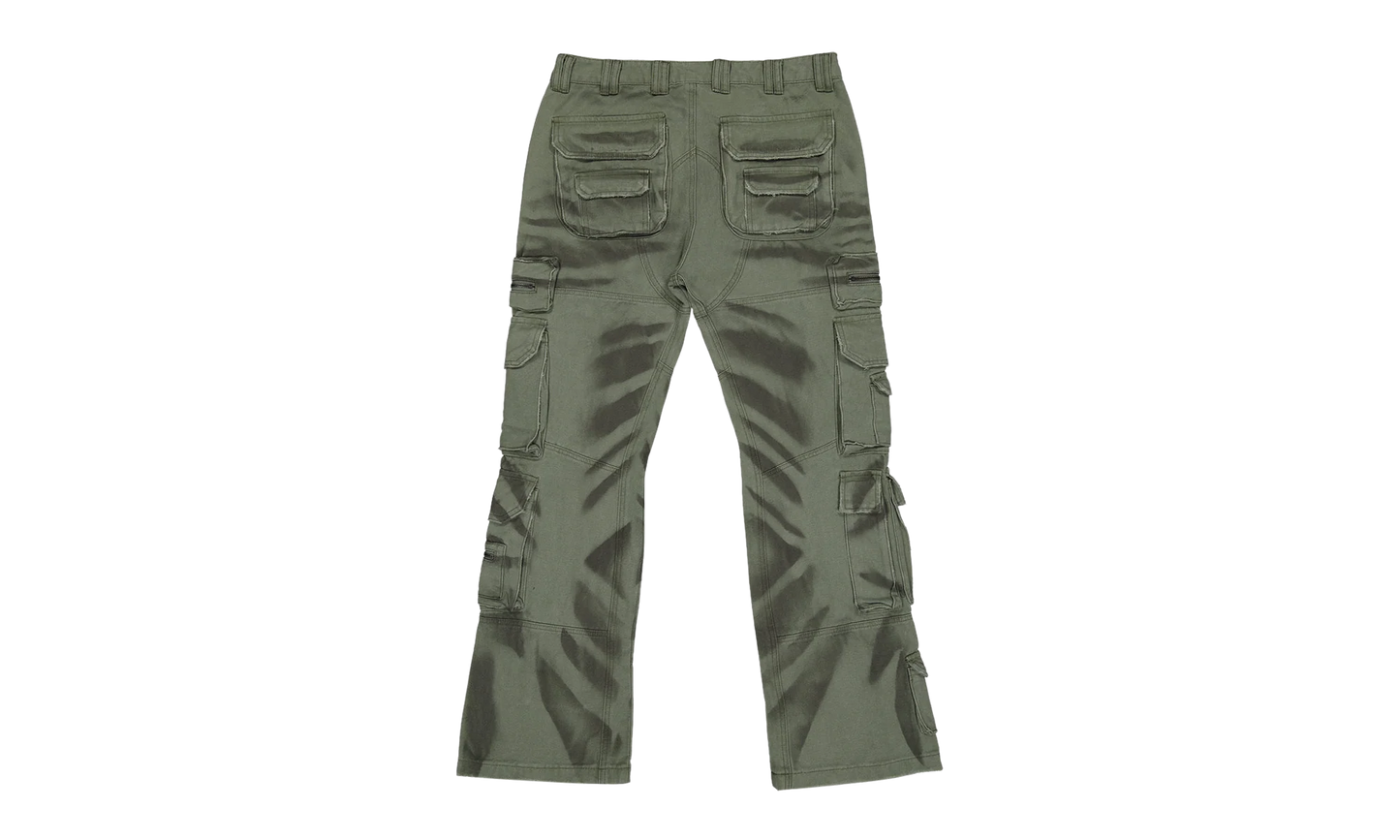 Skidrow Flared Cargo Pants "Sage" ZG0QZD2P