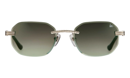Hustler Rimless Drill Mount 24KT "White Gold / Gray Gradient" DMHU2 0044 43A1
