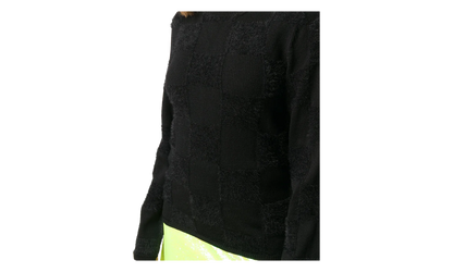 Solid Color Fringe Sweater WMNS "Black" GP N015 051 BLAC