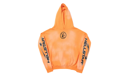 Fire Hoodie with Flare Bottom Sweatpants (Full Set) "Orange" HSR133