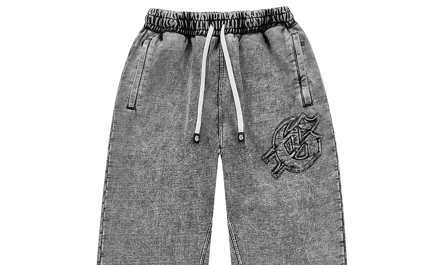 Symmetric Studded Sweapants "Acid Wash" ZNV7AEO0