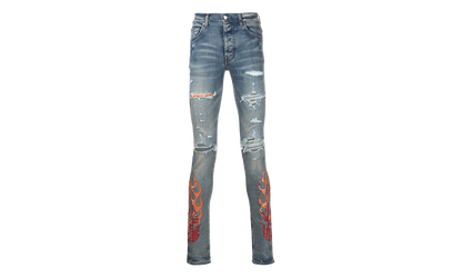 Bandana Flame Patch Jeans "Clay Indigo Multi" PS22MDS192 481