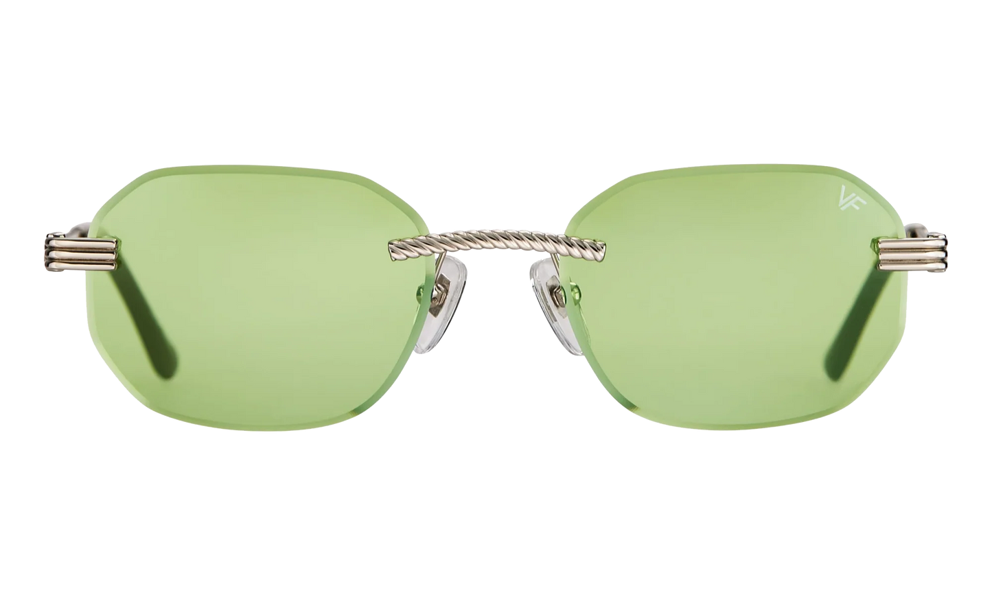 Hustler Rimless Drill Mount 24KT "White Gold / Lime Green" DMHU2 0039 42D4