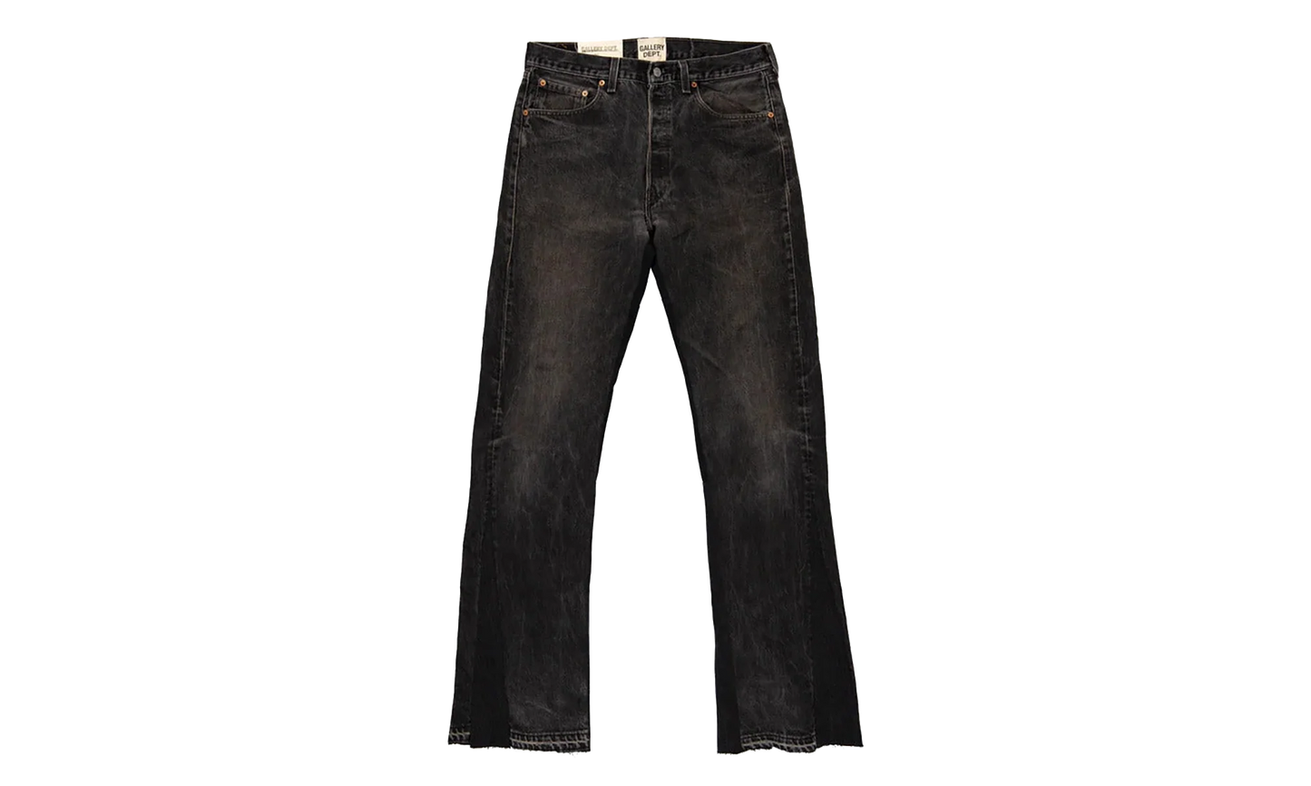 LA FLARE DENIM PANTS "Black" GD078