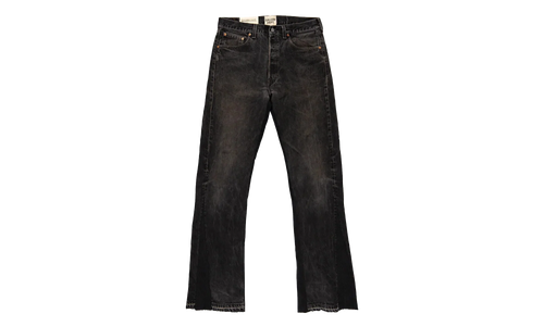 LA FLARE DENIM PANTS "Black" GD078
