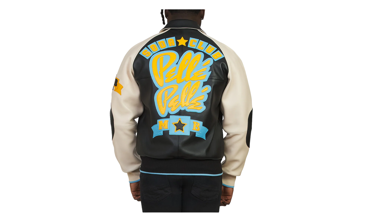 Classic Soda Club Jacket "Black / Ivory" PP022