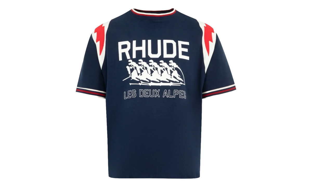Lighting Ringer Tee "Navy / Off White / Red" RHPF24TT190122309