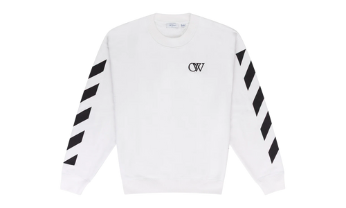 Diagonal Crewneck "White" OFW MHDS 0202