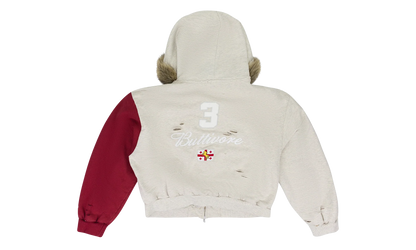 Buttivore Fur Lined Zip Hoodie "Oatmeal Melange" PI00006