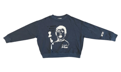 Yawning Kid Relaxed Pullover "French Terry - Overdye Navy" 261 MJP029P6 TERYNVY