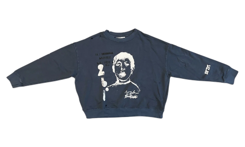 Yawning Kid Relaxed Pullover "French Terry - Overdye Navy" 261 MJP029P6 TERYNVY