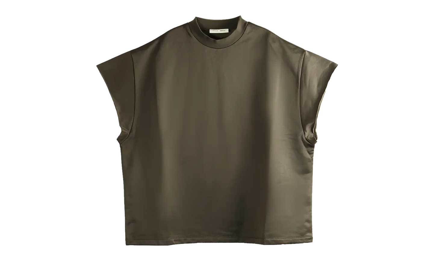 Satin Fleece 90's Muscle Tee "Brown" 192HO256882F
