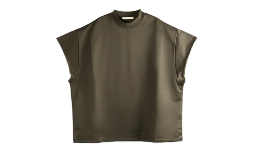 Satin Fleece 90's Muscle Tee "Brown" 192HO256882F