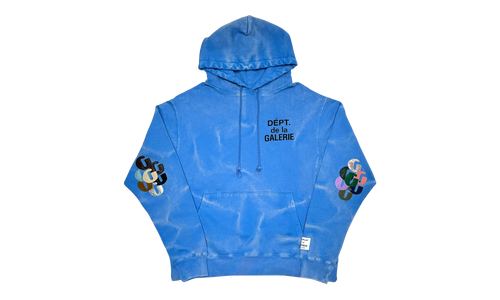 Vintage French Logo Hooded Sweatshirt "Blue" GD114
