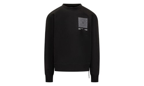 MA Bandana Silk Applique Logo Crewneck Sweatshirt "Black" AMJYCW1041